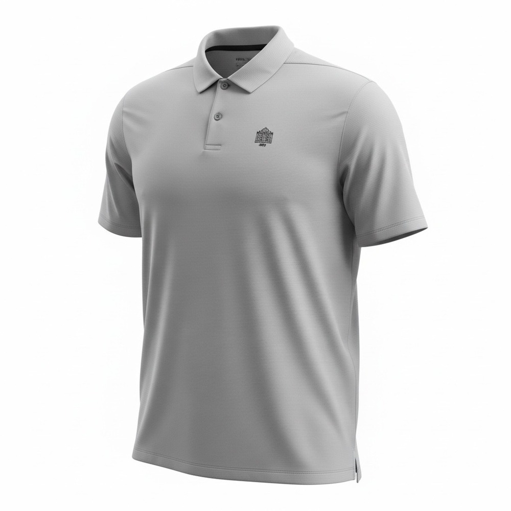 Nike Golf /Silver Springs C.C. Dri-FIT Golf Polo Mens XL Grey Striped (G13)